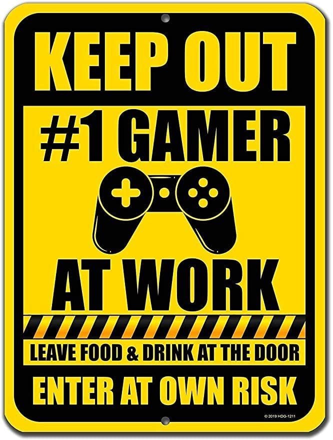 Gamer at work poster