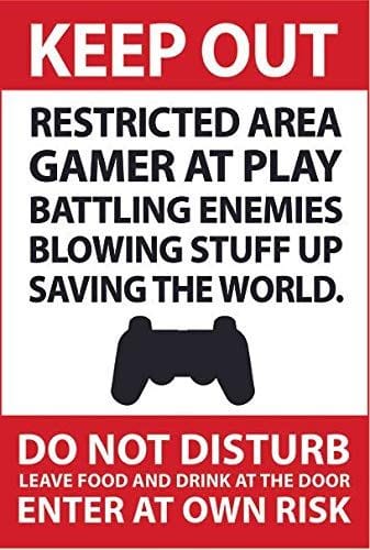 Gamer at work poster