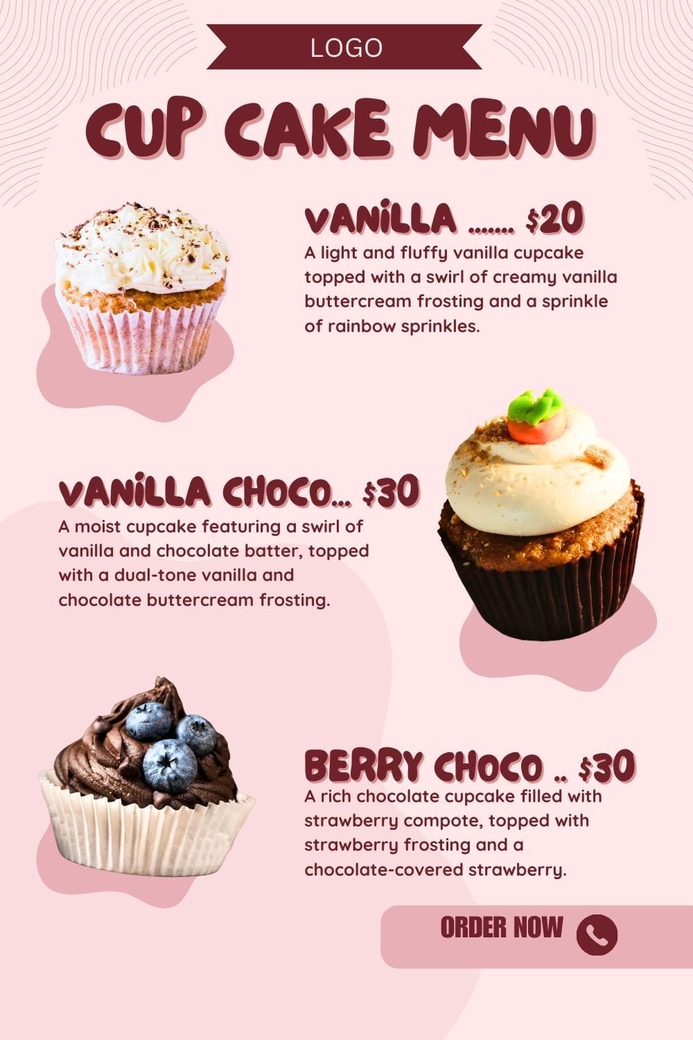 Cupcakes Poster Template by IndoNihon