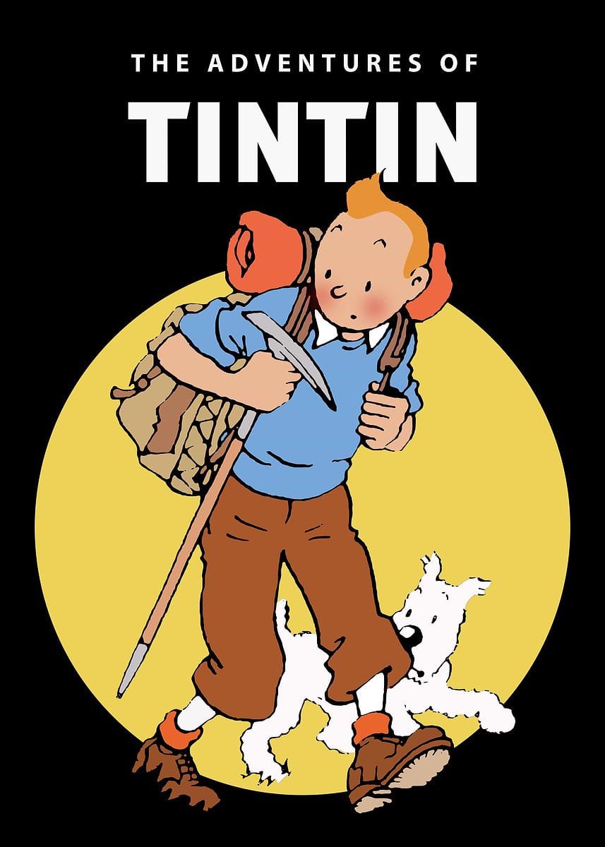 Tintin comics retro