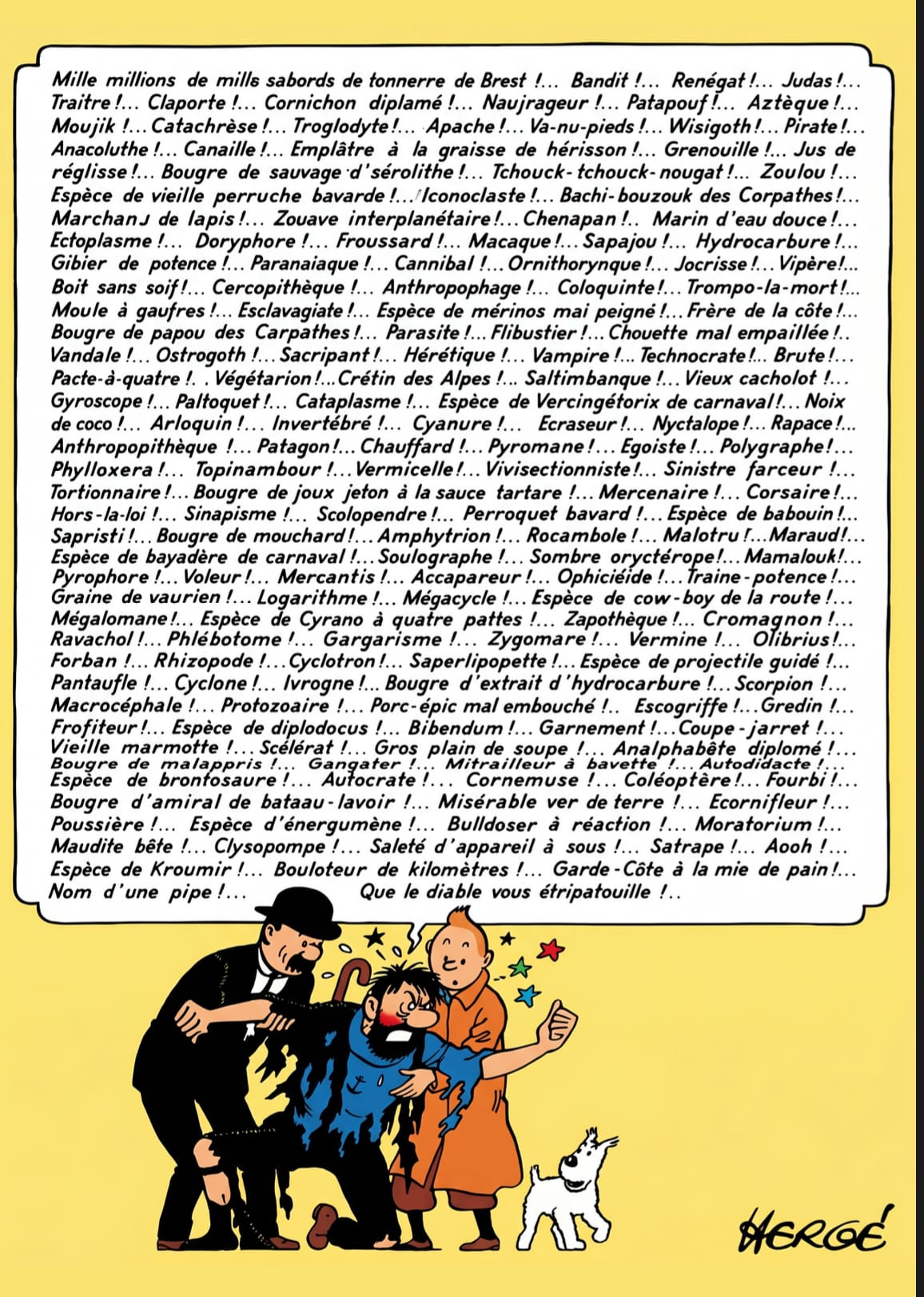 Captain Haddock poster