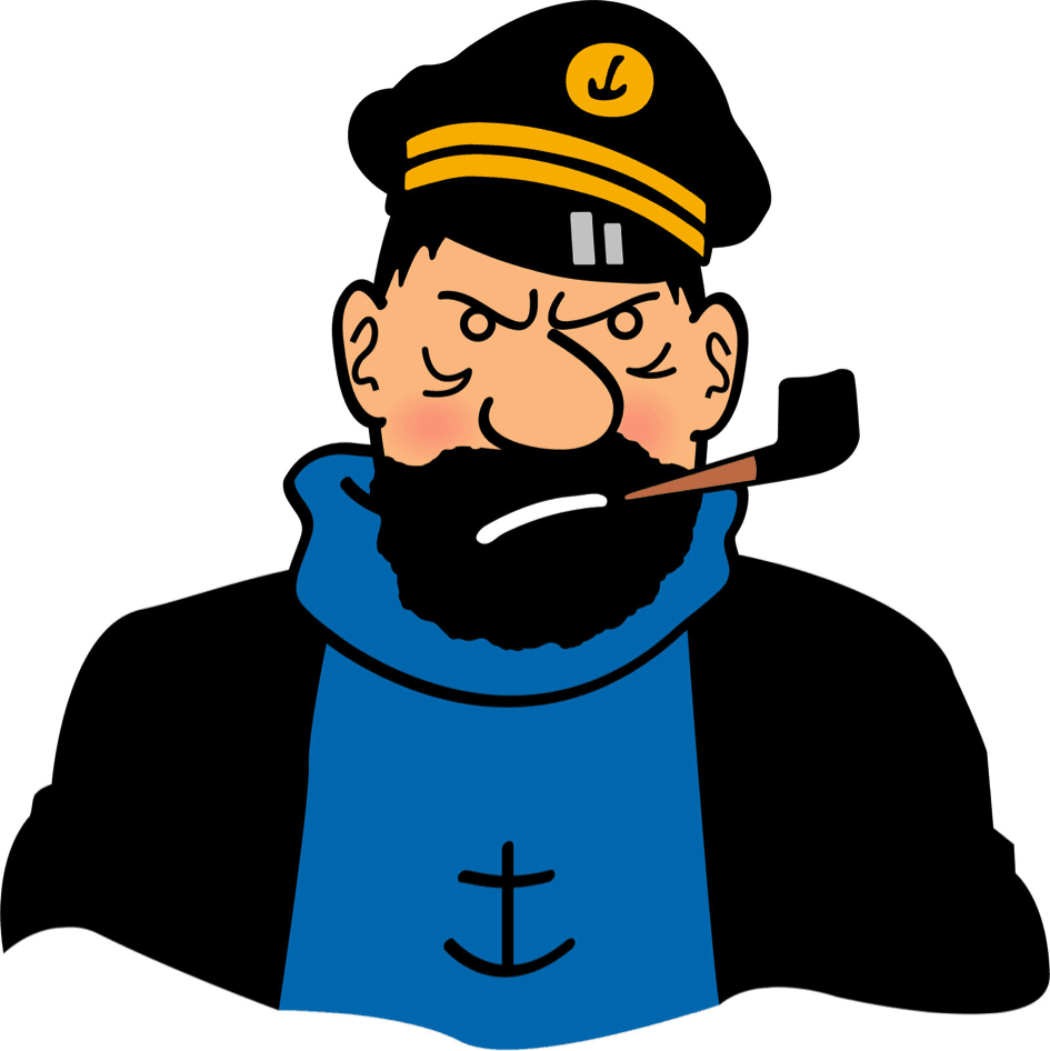 Captain Haddock poster