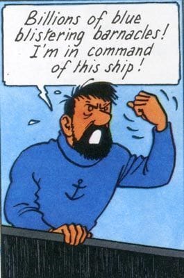 Captain Haddock poster