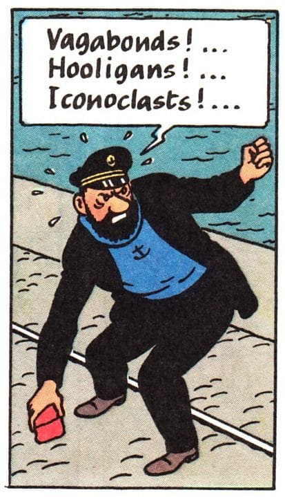 Captain Haddock poster