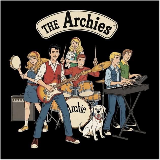 The Archies Band Comic Style Poster