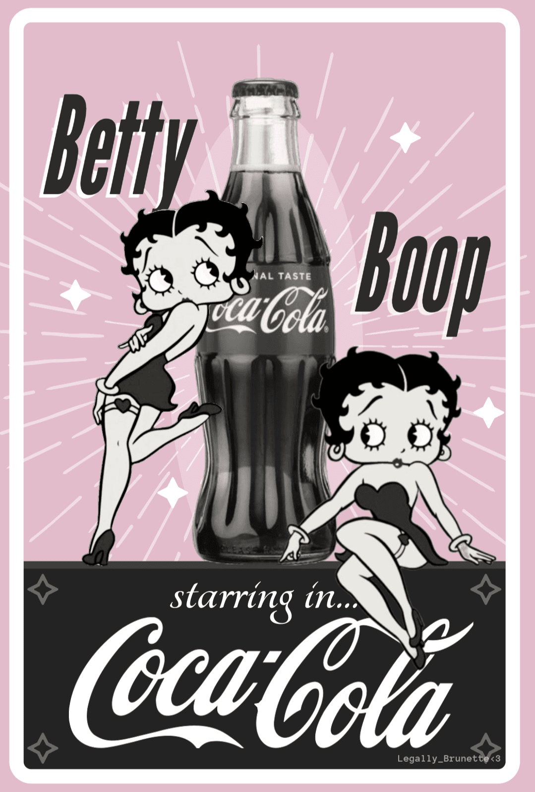 Betty Boop Coca-Cola Poster
