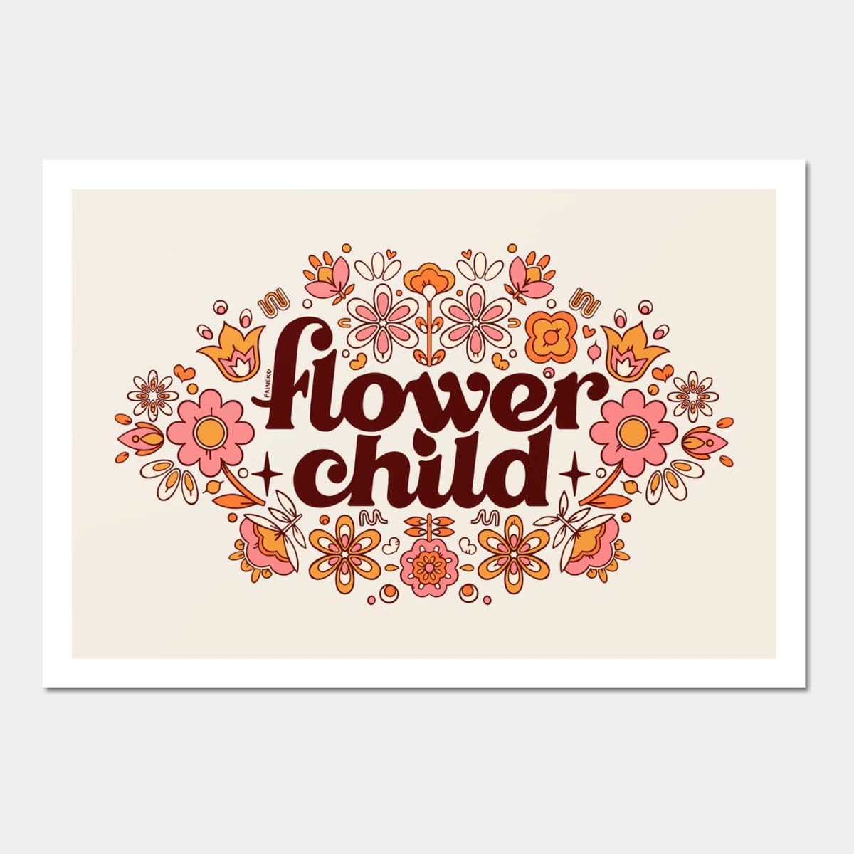 ☮︎ Flower Child ☮︎ Wall And Art Print | Flower-child