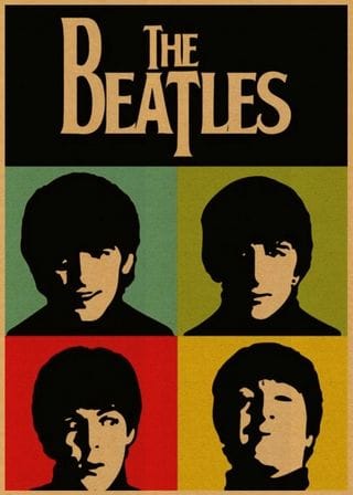 European and American band Series The Beatles Posters Home Decoration Painting Wall Art | Shopee Brasil