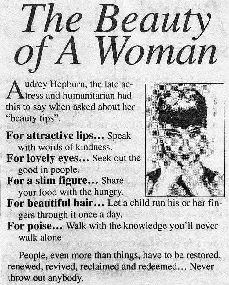 Audrey Hepburn poster