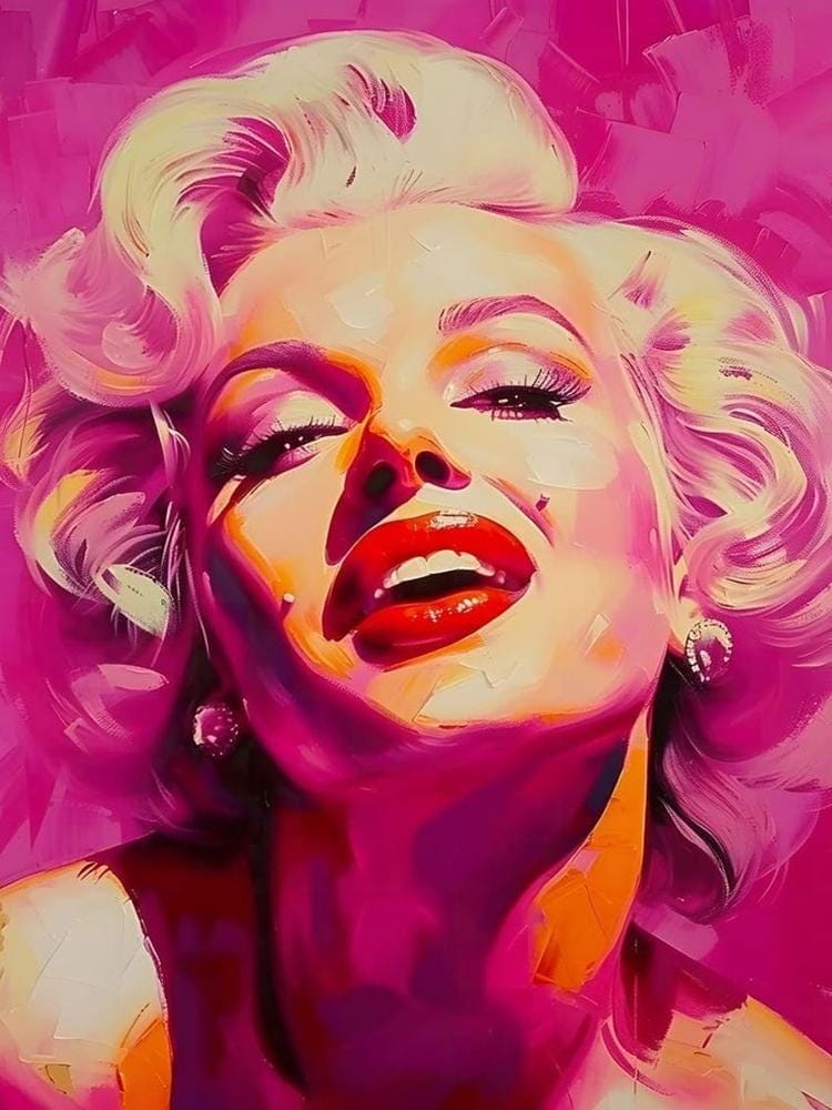 Marilyn Monroe Diamond Painting Kit, Full Drill DIY Hobby Gift
