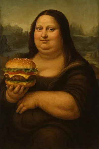 Lustige Mona Lisa Bilder auf Poster & Wandbilder