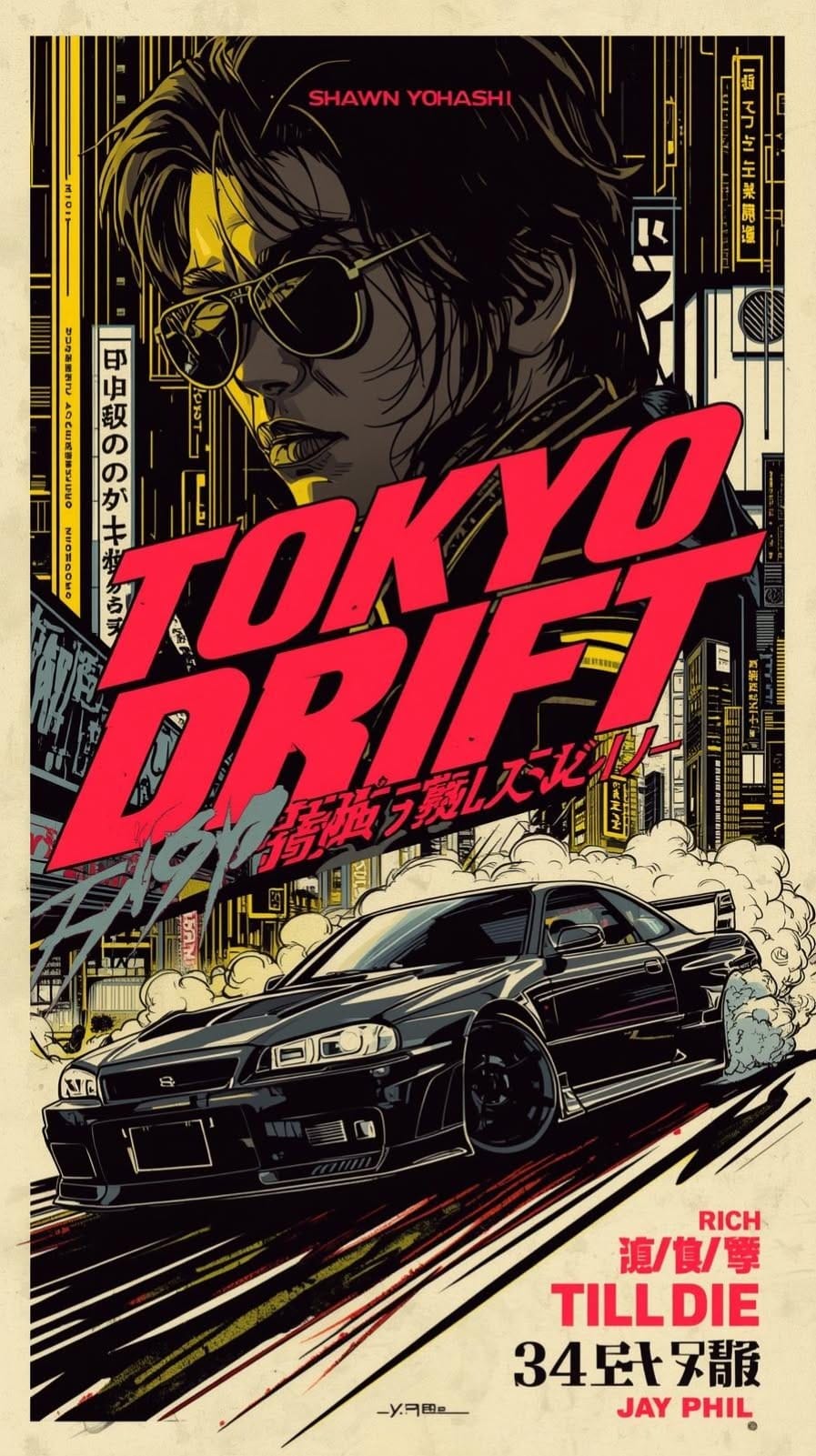 Tokyo Drift Poster: Neon Street Racer