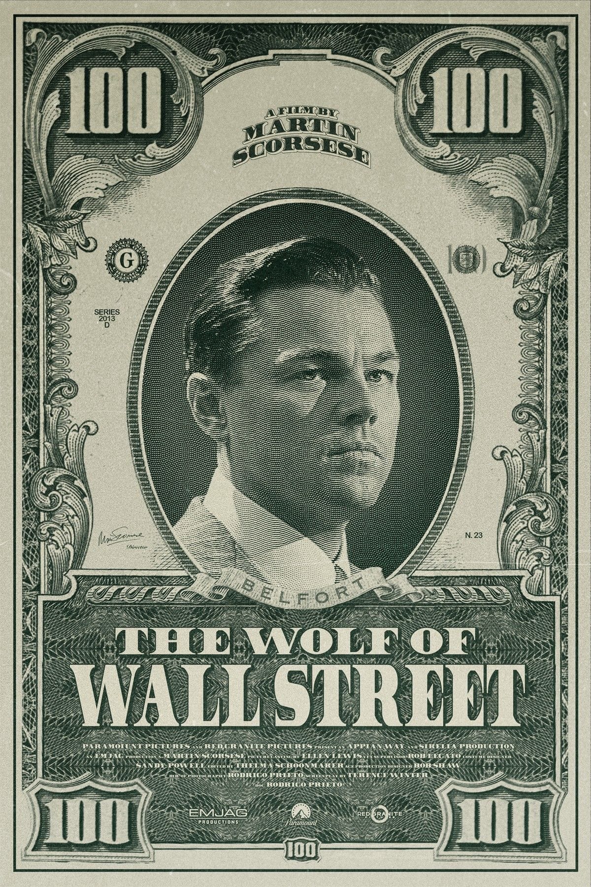 The Wolf of Wall Street poster