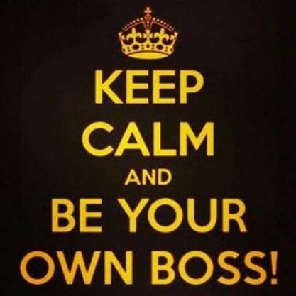 Be your own boss poster