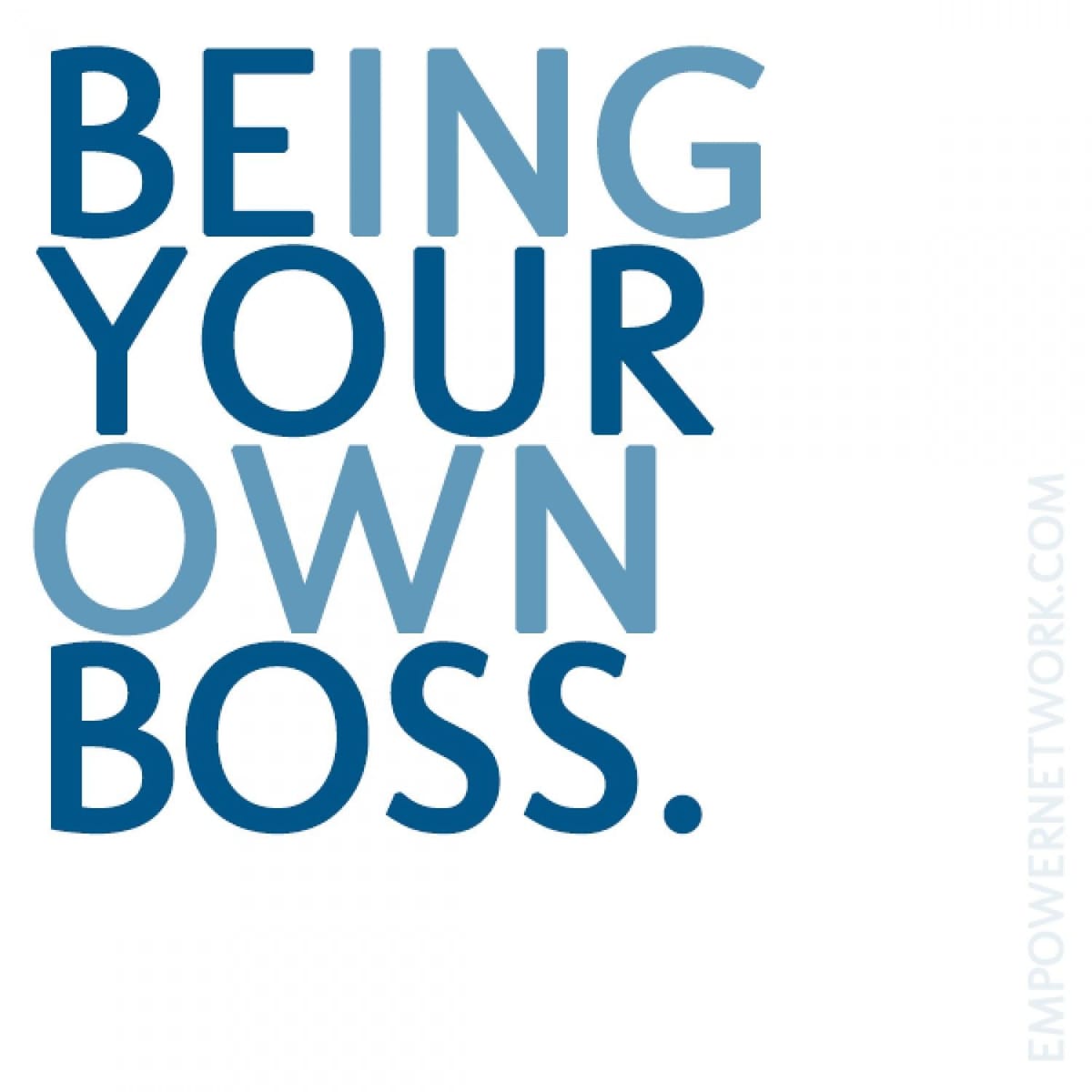Be your own boss poster