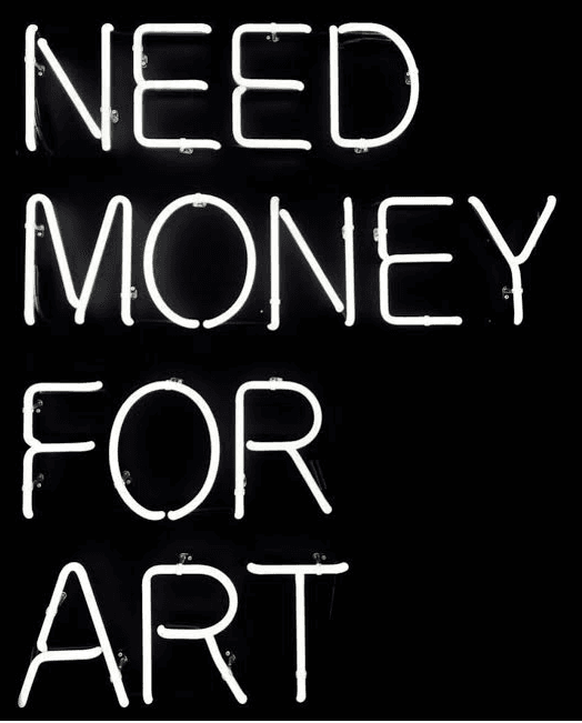 Making money is an art poster