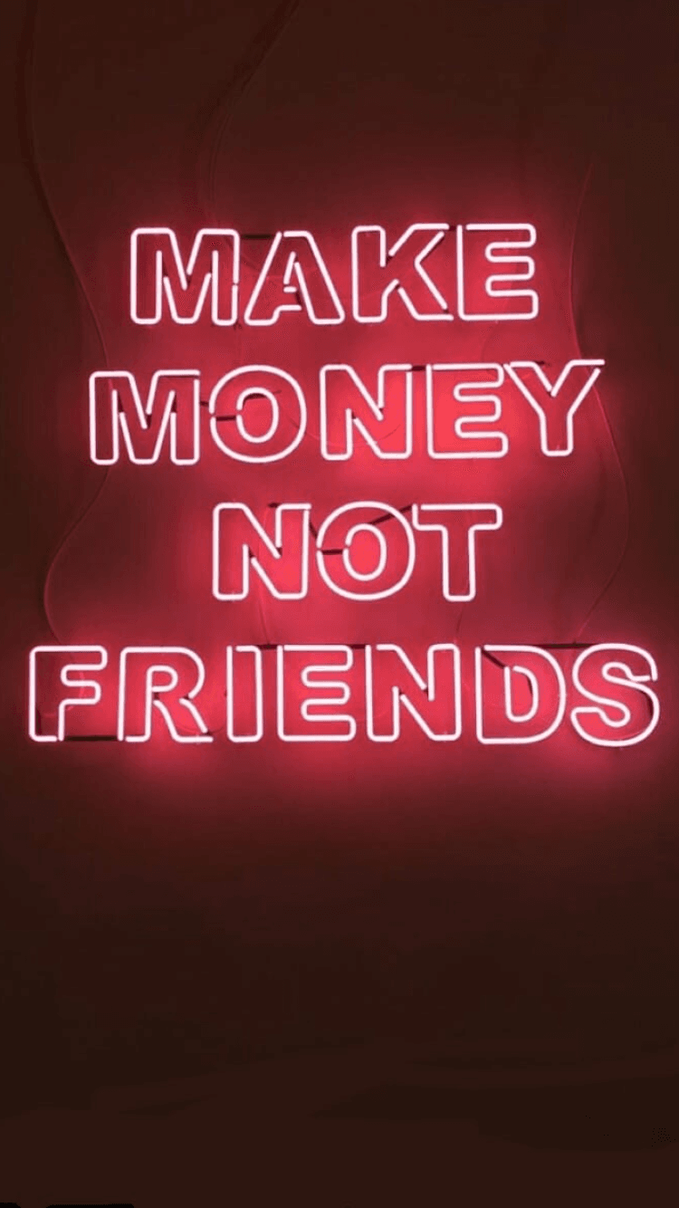 Making money is an art poster
