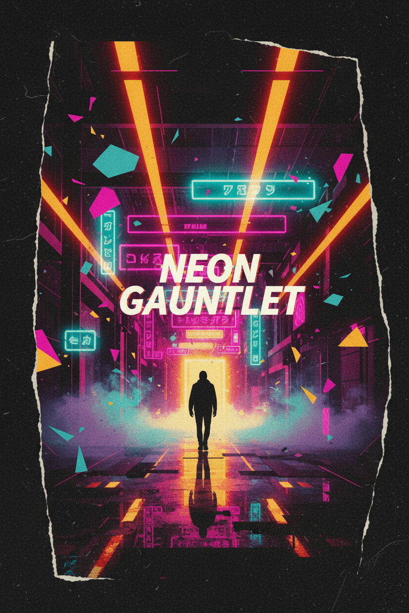 Creative Movie Poster Neon Passage