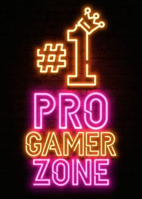 Metal Poster Displate "Pro Gamer Zone"