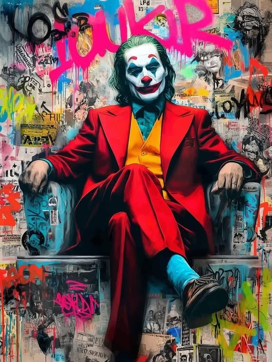 IPR Graph – Print "Joker: La Dualidad del Guasón" - digital art - 80 x 60 x 5 cm