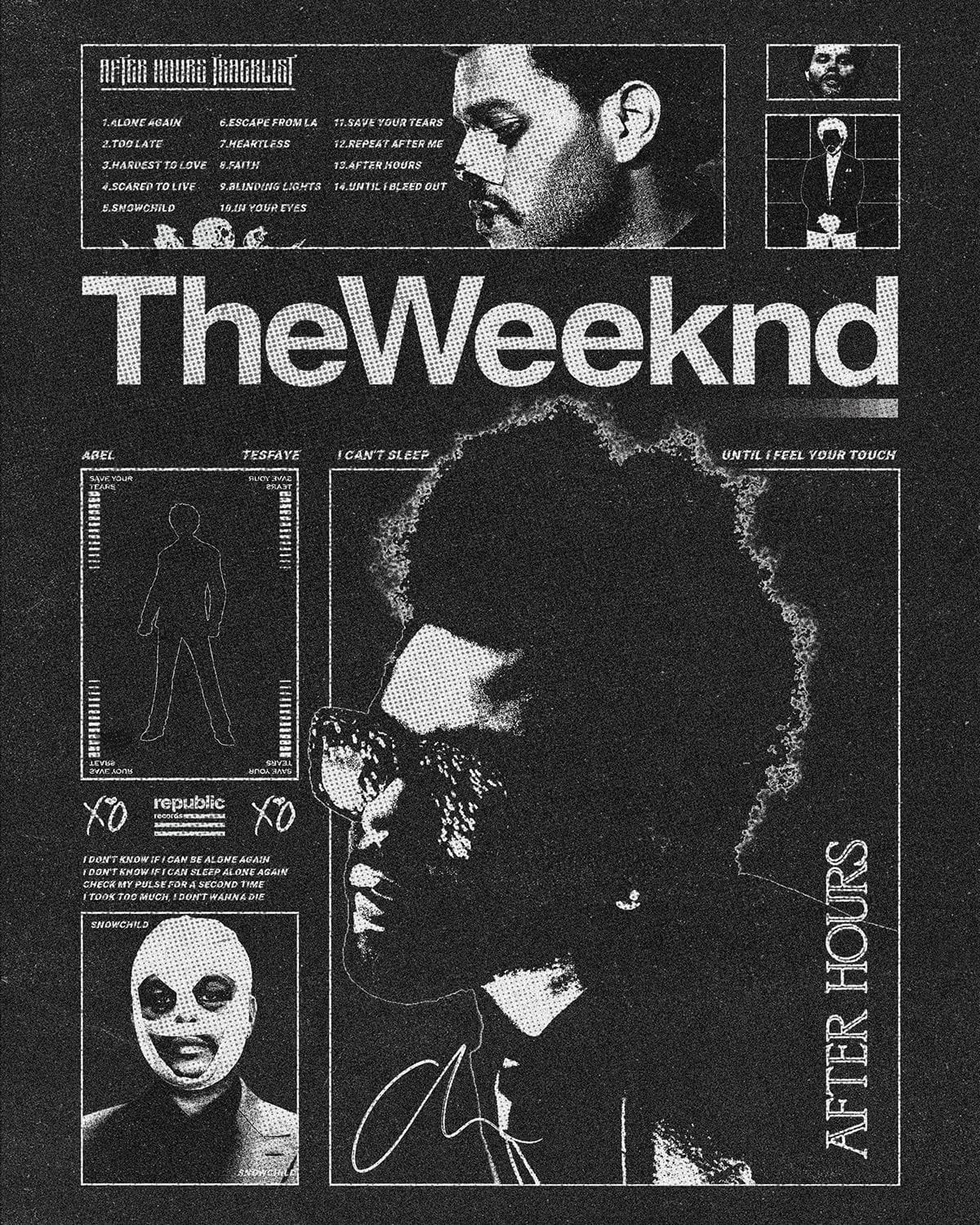 The Weeknd – After Hours Poster Design (2025)