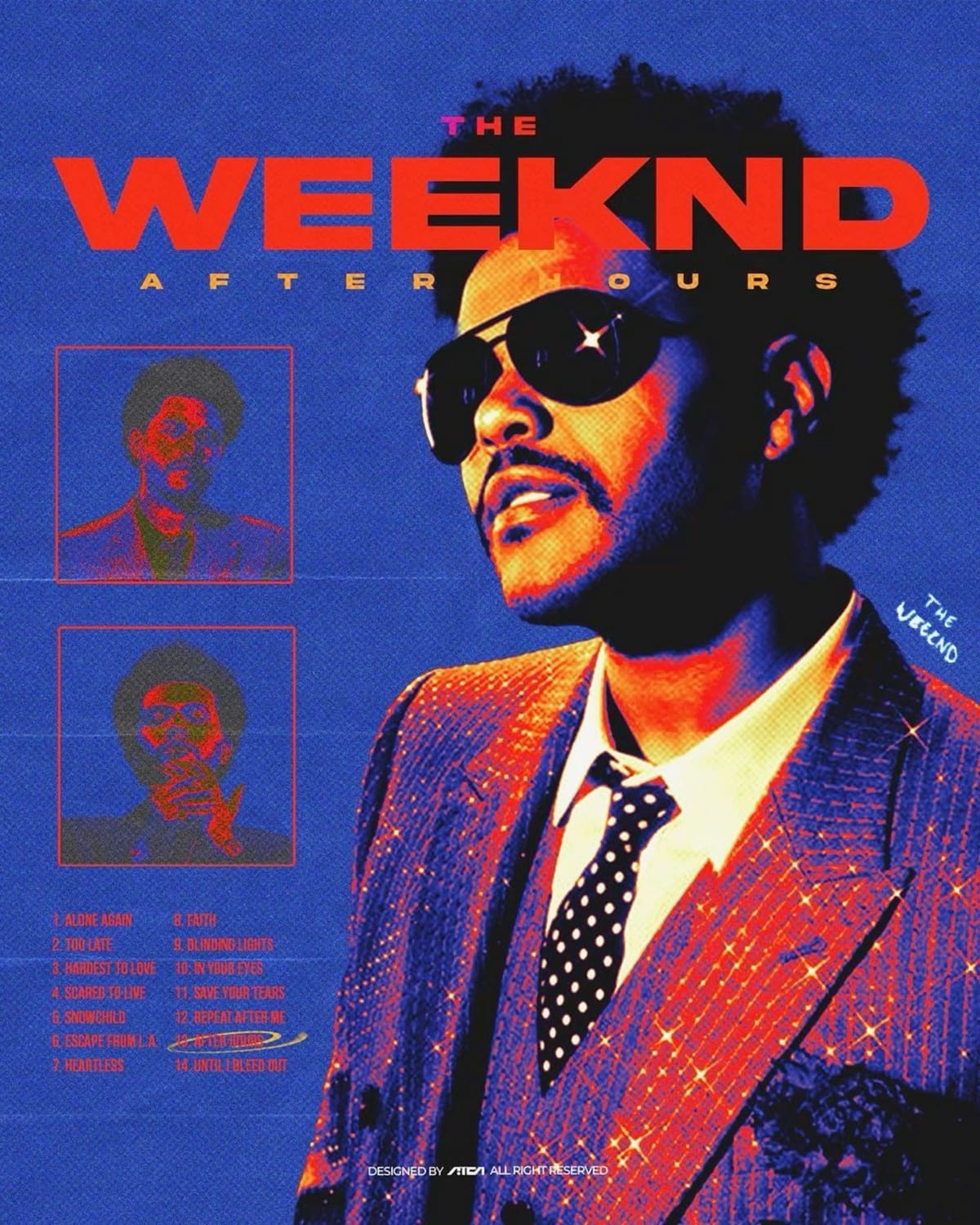 @atcagraph Poster Design The Weeknd