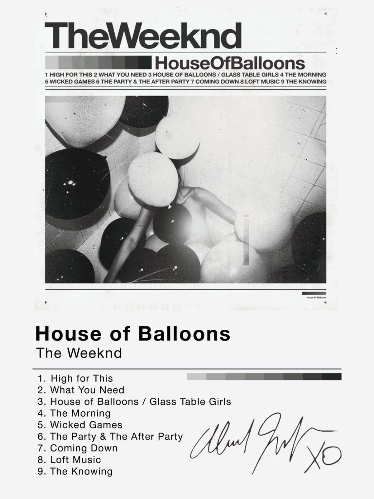 House of Balloons Poster