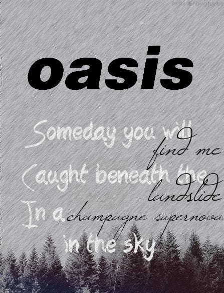 Champagne Supernova poster