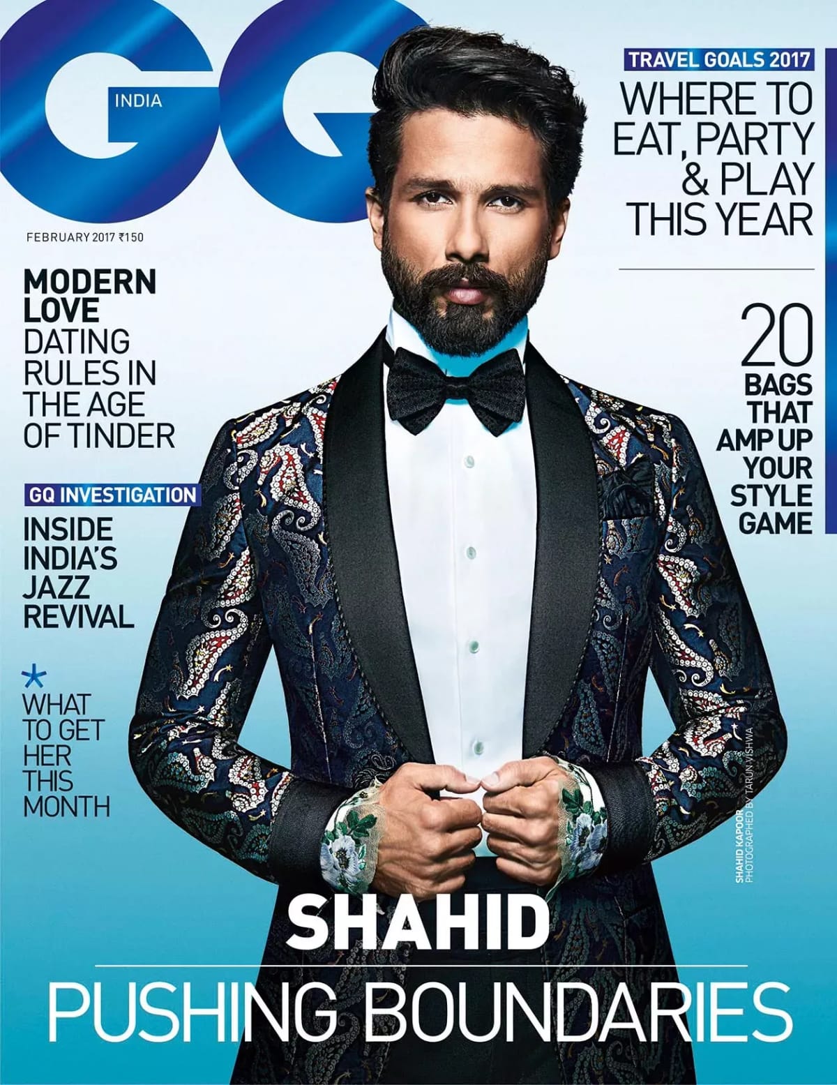 Shahid Kapoor by Tarun Vishwa for GQ India February 2017