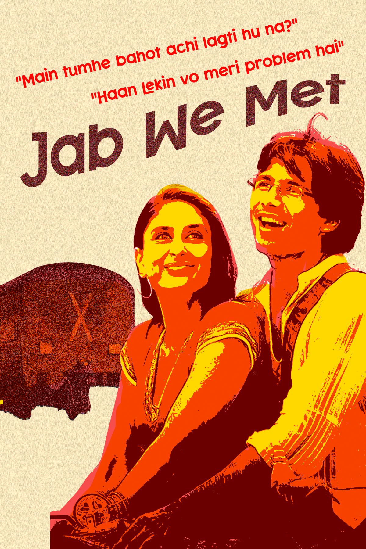Geet and Aditya "Main apni favourite hoon" Jab We Met Movie Poster Design