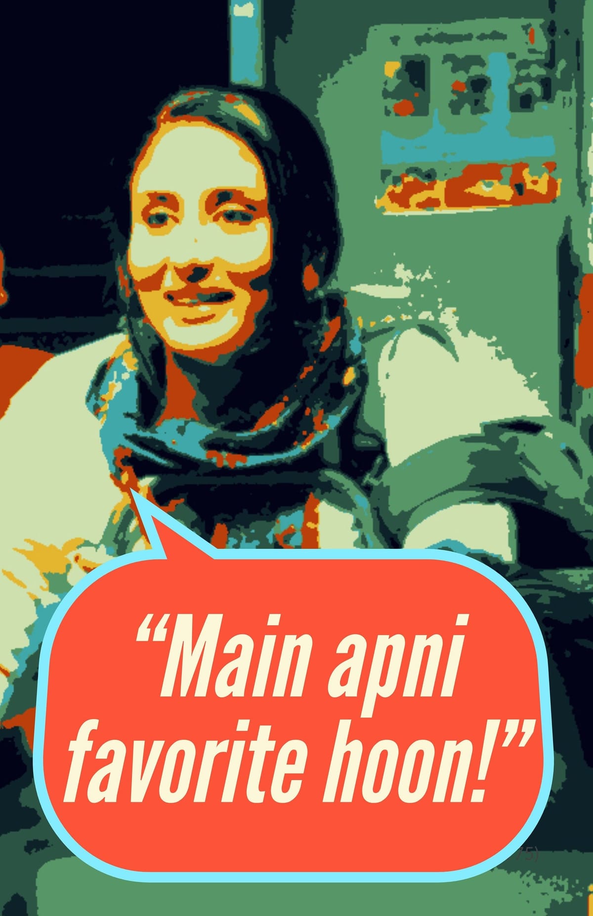 Jab We Met Movie Quote Digital Art Poster | Kareena Kapoor | Bollywood | Main Apni Favorite hoon | Instant Download
