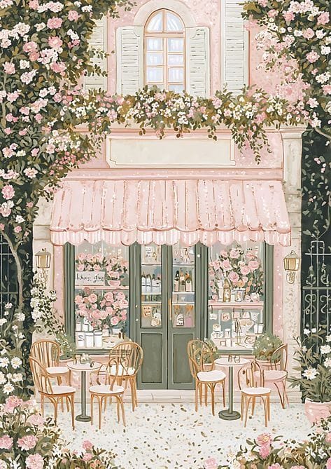 Floral Cafe poster