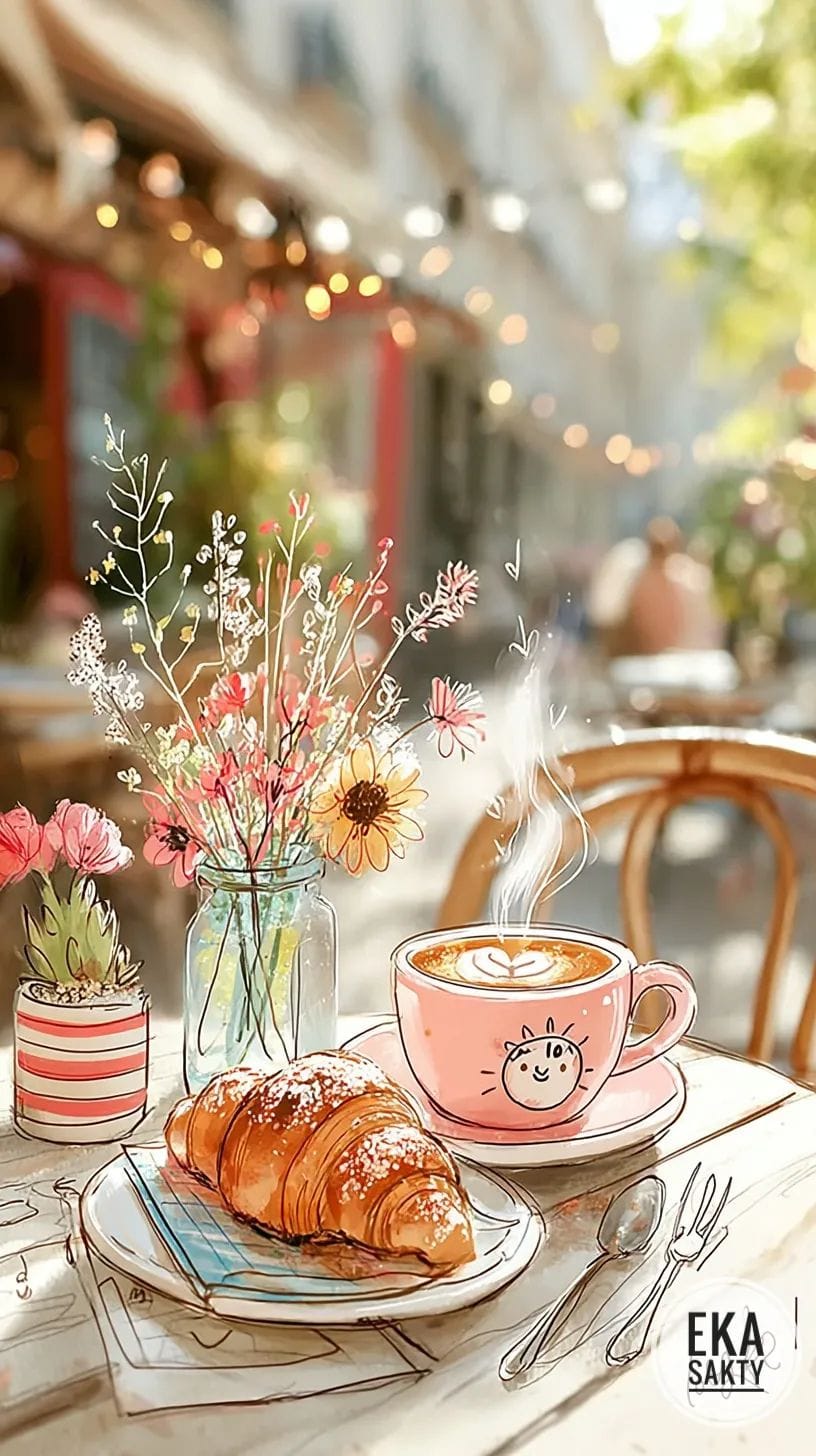Floral Cafe poster