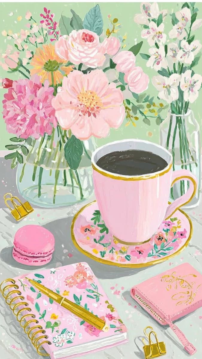 Floral Cafe poster