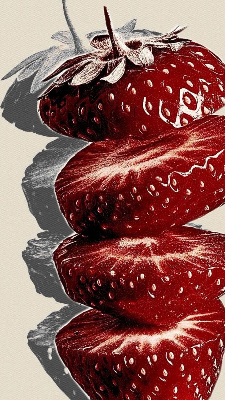 Strawberry Pop Art Print, Red Fruit Poster , Home and Dorm Decoration Digital Print - Etsy