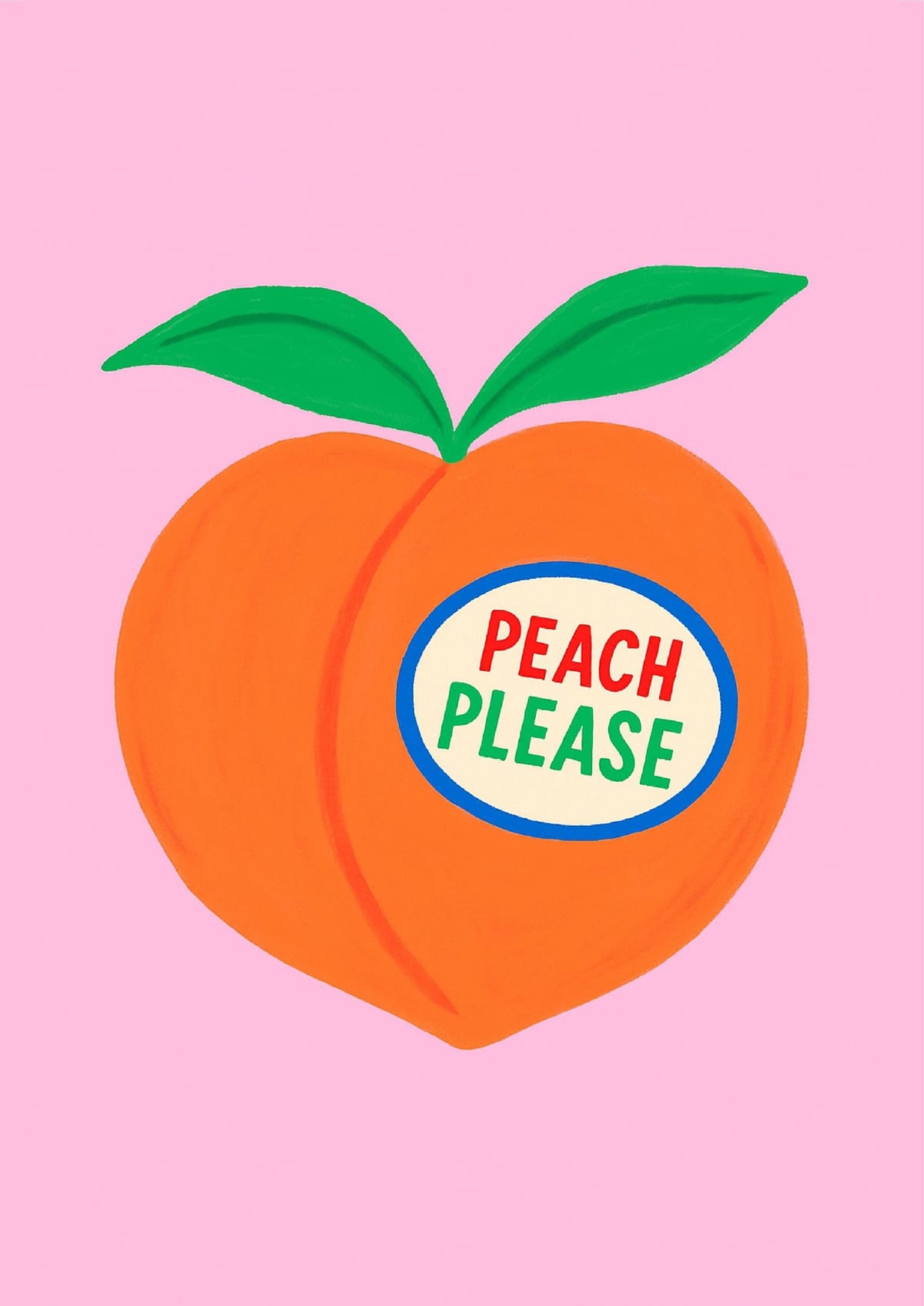Peach Please Digital Print
