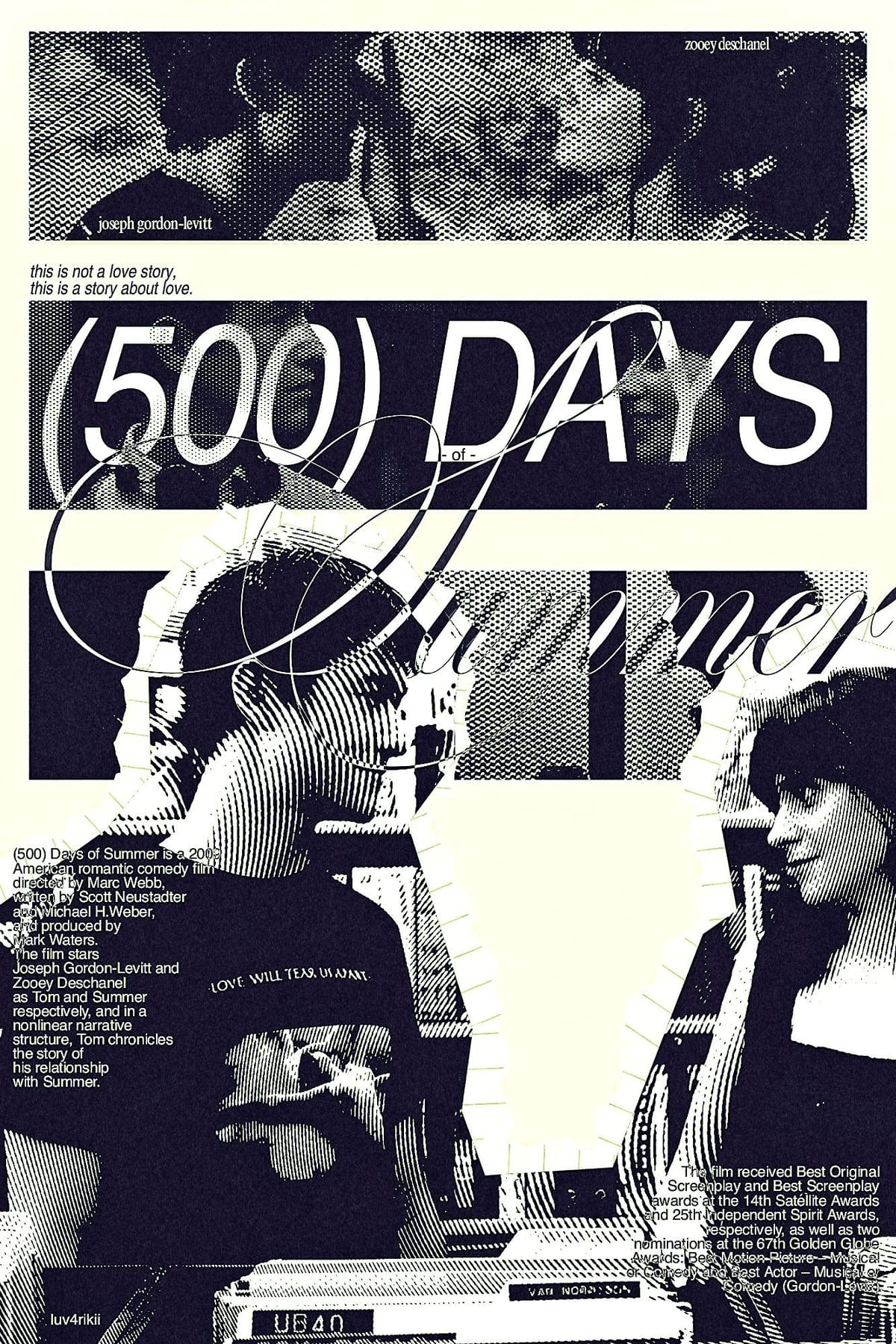 ✮⋆˙  (500) days of summer . poster