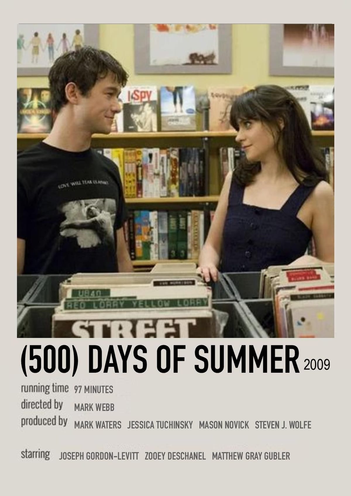 500 days of summer polaroid poster