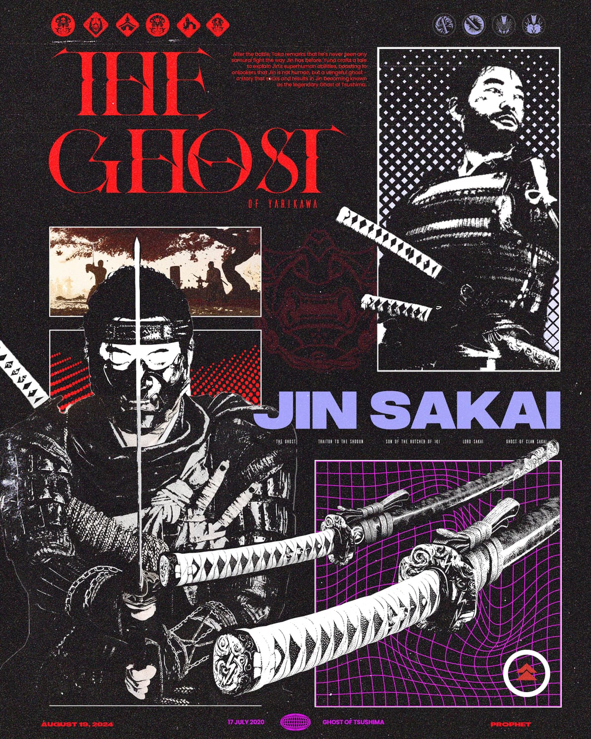 Jin Sakai, The Ghost Brutalism Poster