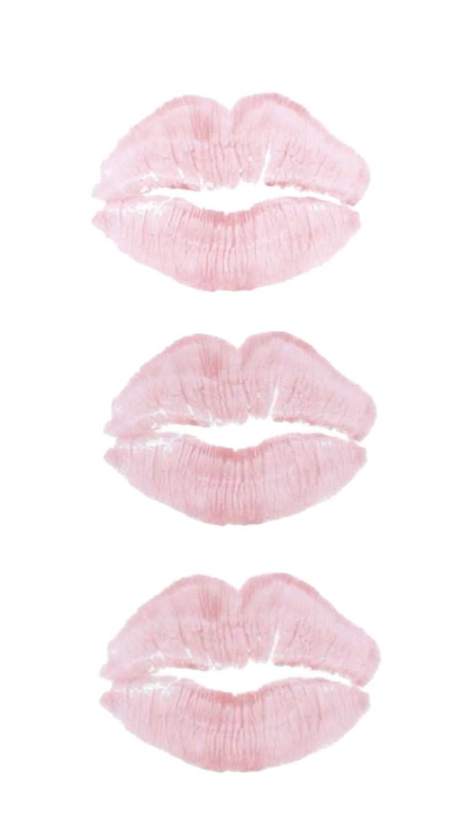 Pink + white poster poster