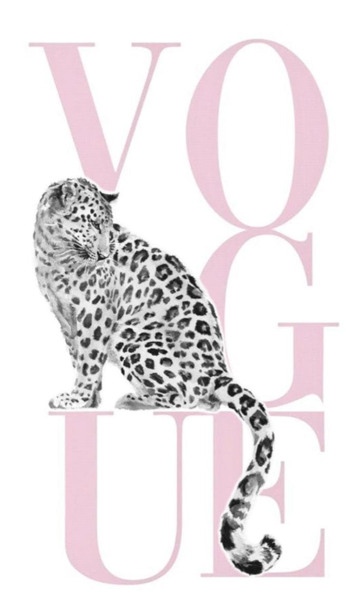 Pink + white poster poster