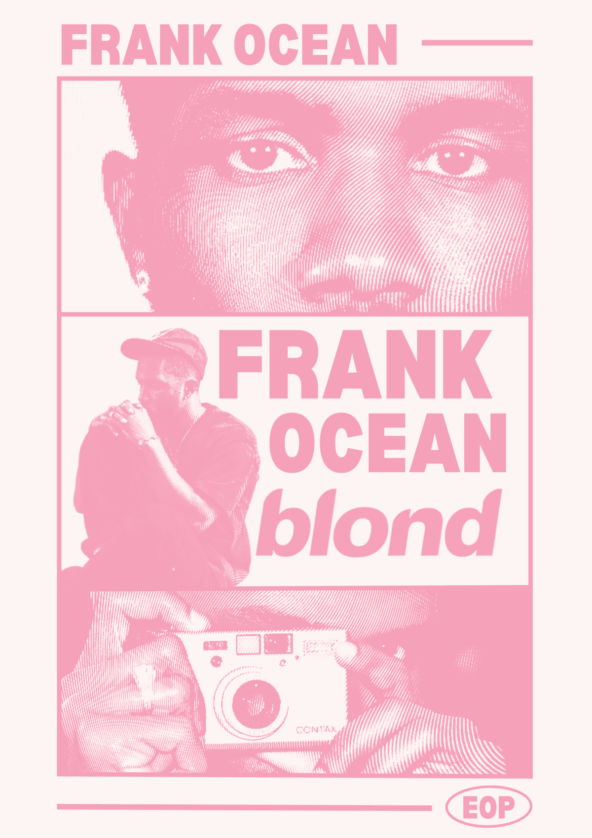 Frank Ocean poster 1 in pink