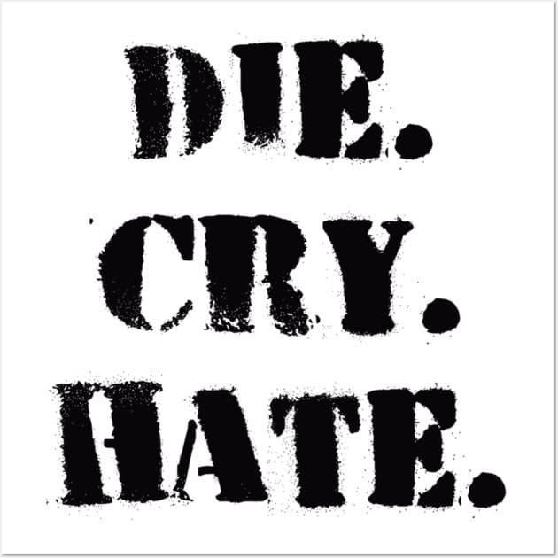 Die. Cry. Hate. Poster
