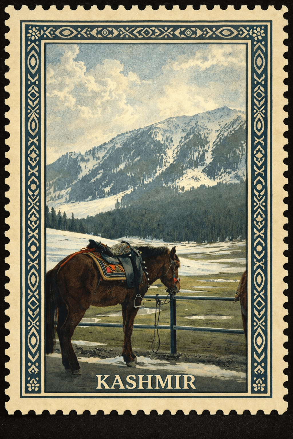 Kashmir Travel Artwork Design