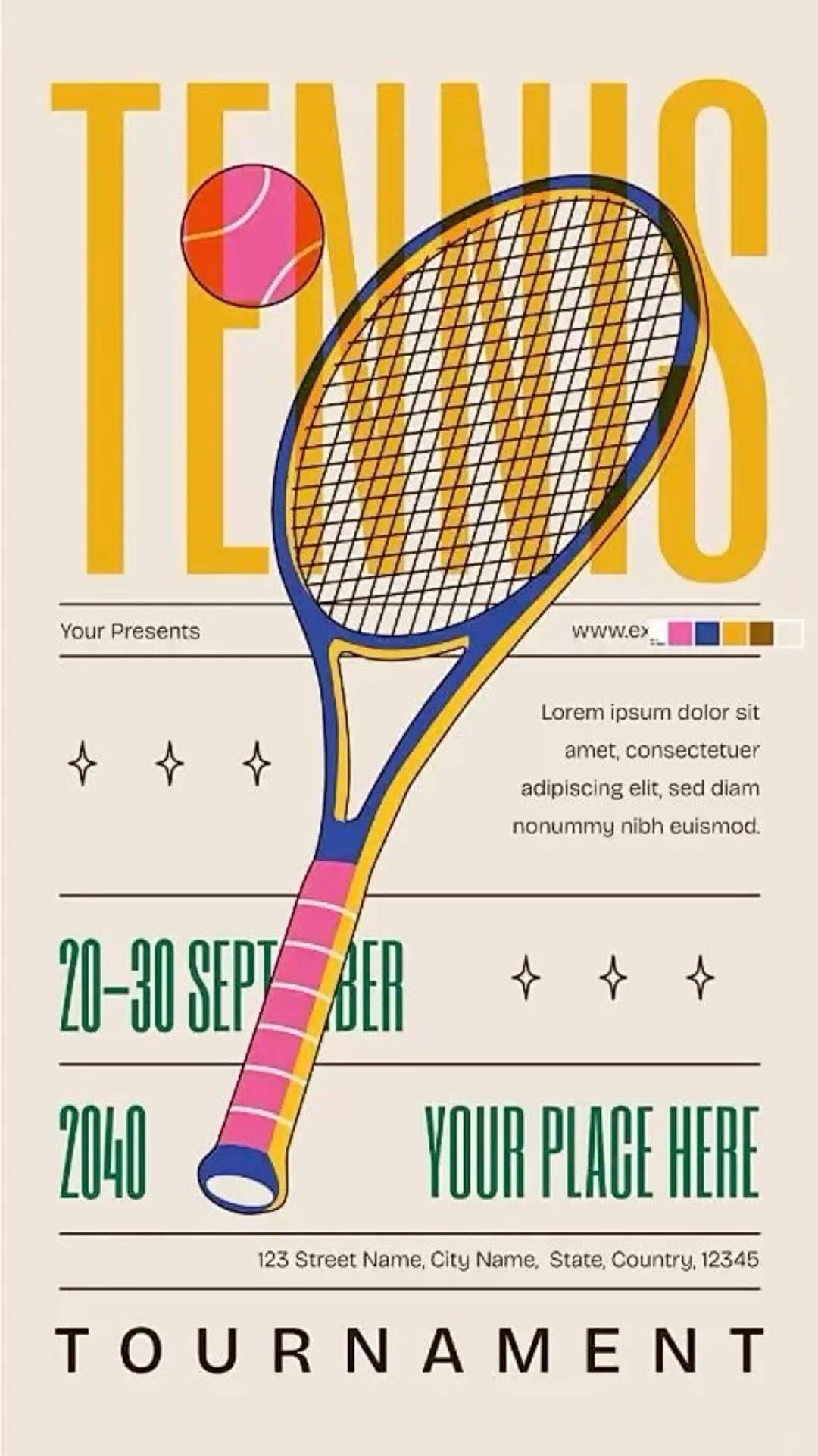Tennis poster