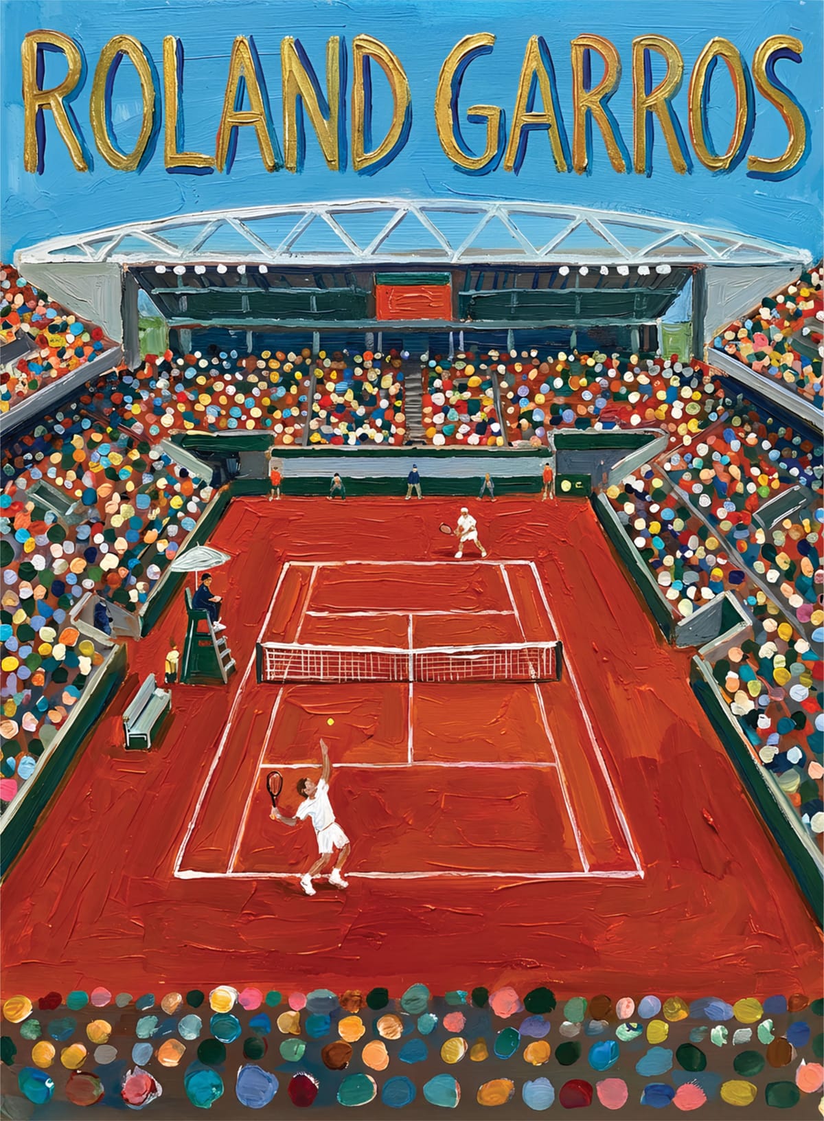 tennis poster Roland Garros Stadium