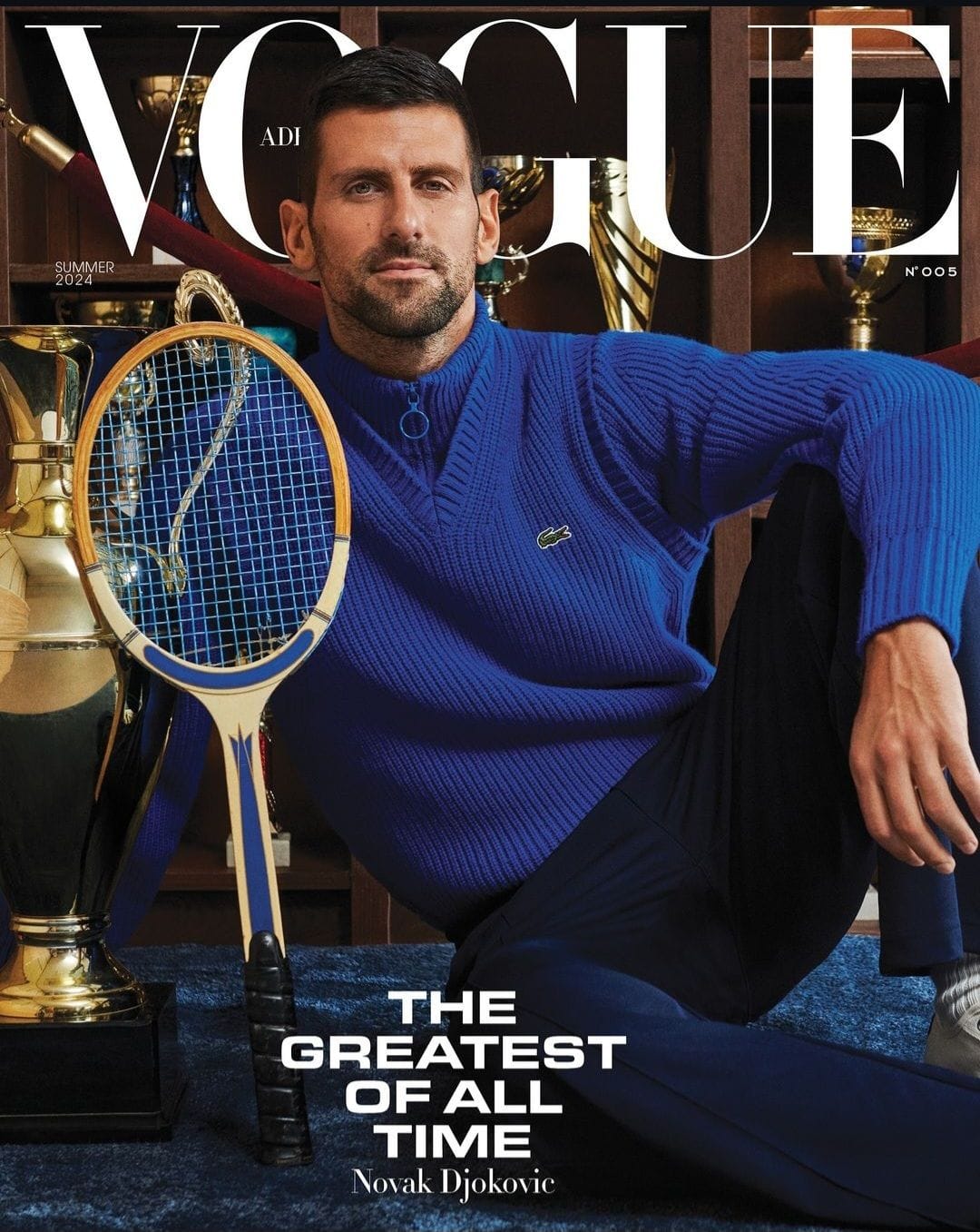 The cover star of the Summer issue of Vogue Adria | NOVAK ĐOKOVIĆ