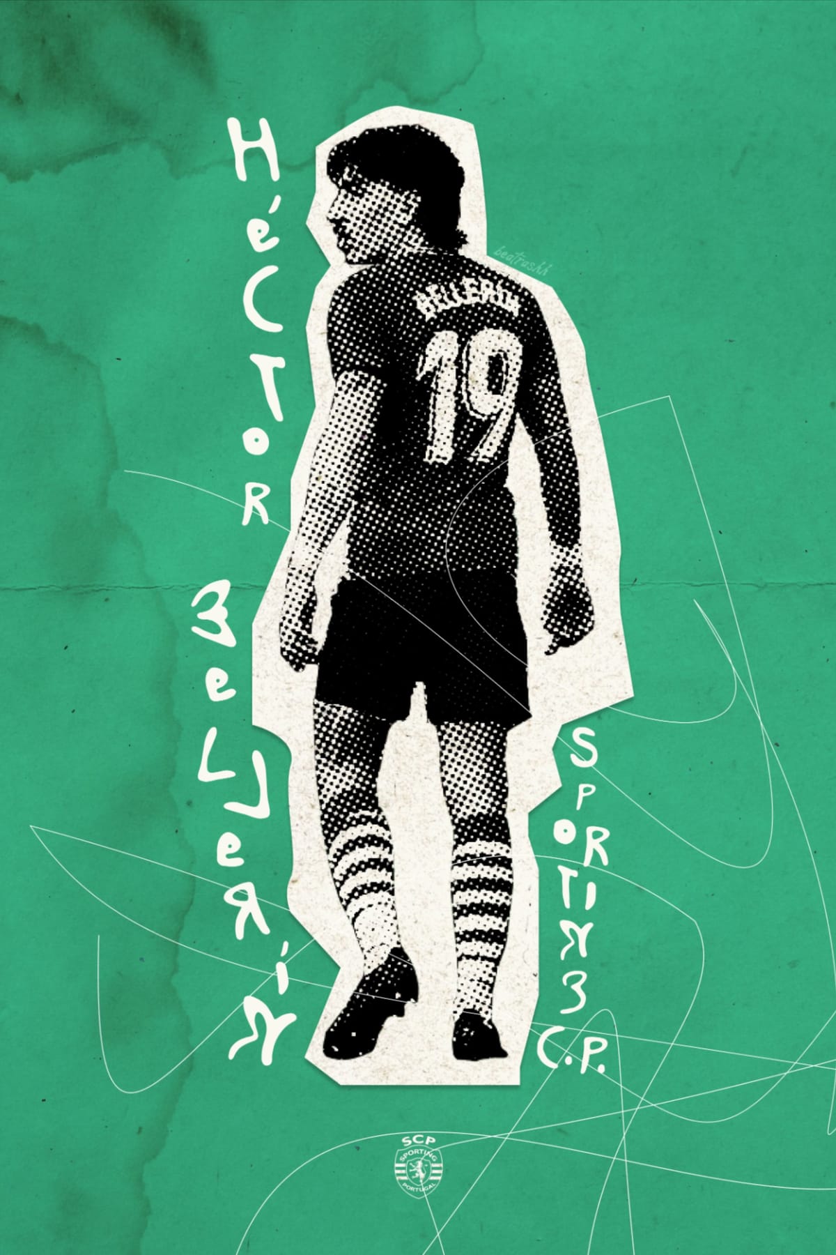 Héctor Bellerín Vintage Poster
