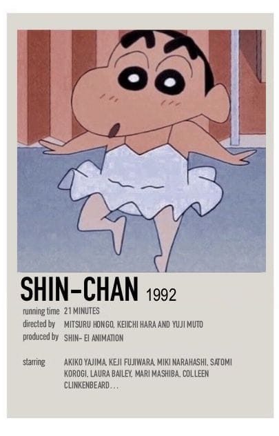 minimalist poster shin-chan