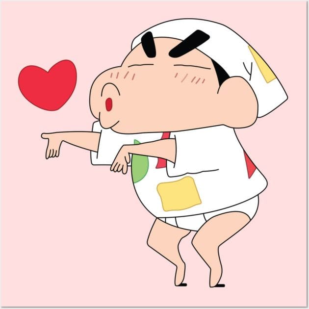 Funny Shinchan Being Playful Poster